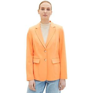 TOM TAILOR 1035882 Blazer voor dames, 29751 - Bright Mango Orange