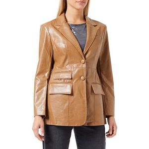 nascita 29026788-NA03 Blazer en simili cuir pour femme Camel M, camel, M