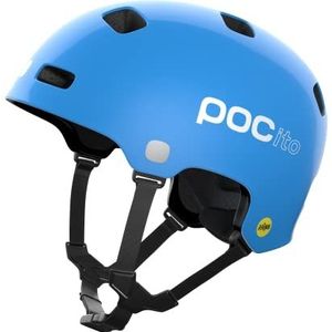 POC PoCito Crane MIPS Fietshelm voor kinderen, uniseks, Youth, fluorescerend, blauw, S (51-54 cm)