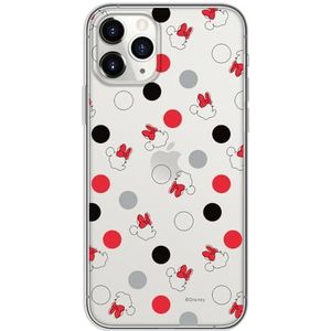 Origineel & gelicentieerd product Disney Minnie i Mickey iPhone 11 Pro telefoonhoes perfect aangepast aan de vorm van de smartphone, siliconen hoes, gedeeltelijk transparant