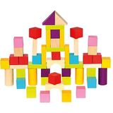 Mertens bouwstenen voor kinderen vanaf 1 jaar met 100 stuks XL voorbeelden stimulatievormen in het deksel kleurrijk