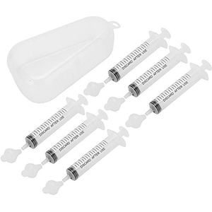 Neusdouche neusreiniging voor baby's, neusspoelspuit voor pasgeborenen, peuters, draagbare neusreiniger met afwasbare siliconen neuszuiger (6 stuks)