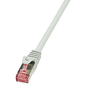 LogiLink PrimeLine netwerkkabel (Cat6 S/FTP AWG27 PIMF LSZH, 2 m) grijs