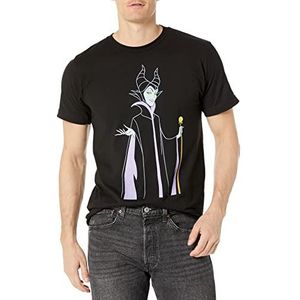 Disney Villains T-shirt voor heren, korte mouwen, zwart, maat L, SCHWARZ