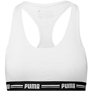 PUMA Iconic Racer Back Top voor dames, wit, S, Wit