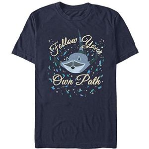 Disney Pocahontas - Meeko Falling Organic T-shirt met korte mouwen uniseks, marineblauw