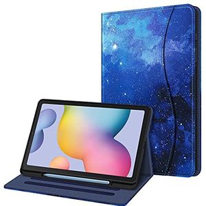 Fintie Case voor Samsung Galaxy Tab S6 Lite 10.4 Inch Tablet 2020 Release Model SM-P610 (Wi-Fi) SM-P615 (LTE) - Multi-Angle View Folio Stand Cover met Pocket, Sterrenhemel