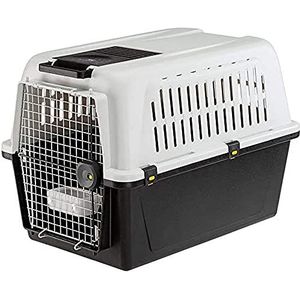 Ferplast transportbox voor middelgrote tot grote honden ATLAS 50 PROFESSIONAL, met voerbak en accessoires, veiligheidssluiting, beluchtingsroosters