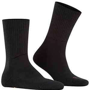 FALKE Unisex Walkie Light wandelsokken lichtgewicht padding anti-blaren warm wandelen wandelen ademend klimaatregulerend geurremmend wol functioneel garen 1 paar, Zwart 3000