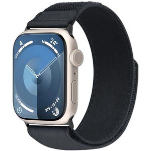 Mugust Boucle Nylon Bracelet pour Apple Watch Band 49/45/44/42/41/40/38mm, iWatch Series Ultra/8/7/6/5/4/3/2/1/SE, sangle réglable souple pour femmes hommes, 42/44/45/49MM