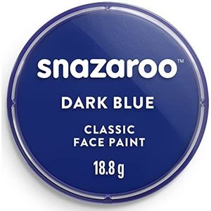 Snazaroo - Verf voor gezicht en lichaam, make-up voor gezicht en vermomming, voor kinderen en volwassenen, blush 18 ml, kleur: donkerblauw