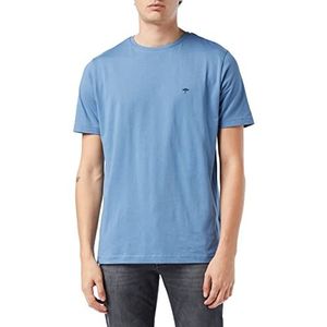 Fynch Hatton Basic T-shirt voor heren, Blauw (Pacific 623).