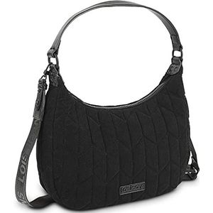 Lois - Tassen Dames Stijlvolle Crossbody Bag Dames Tas Elegante Handtassen Dames Crossbody Bag 316656, zwart., Modern