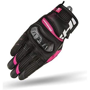 SHIMA X-BREEZE 2 LADY motorhandschoenen voor dames – geventileerde handschoenen, zomerhandschoenen, textiel touchscreen, met afdichtingsbescherming van carbon, versterkte handpalm (fuchsia, L)