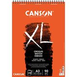 CANSON Album met 120 vellen XL® schetsen, spiraalbinding, A3, 90 g/m²