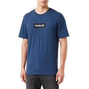 Hurley Boîte Only Tee T-Shirt Homme, Bleu Insignia, XL