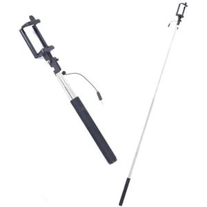 PARENCE. - PARENCE.- Set van 2 universele selfiesticks voor smartphone - Foto-knop - Jack Connector - Ik gebruik 1 meter lengte opengeklapt, willekeurige kleur - 2 stuks