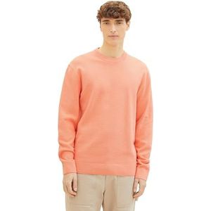 TOM TAILOR Denim 1038285 heren sweater, Licht koraal 21237