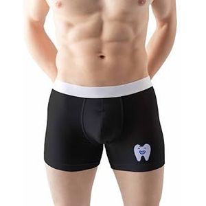 Green Fish Boxer pour homme, Noir, XL
