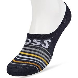 BOSS Low Cut Stripe Cc herensokken (1 stuk), Donkerblauw 401