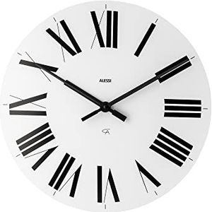 Alessi Firenze 12 W wandklok van ABS, wit, kwartsuurwerk