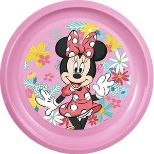 Disney Minnie dinerbord van kunststof, roze, van kunststof, onbedoeld schokbestendig en herbruikbaar
