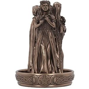 Nemesis Now Triple Goddess Rookvat, 18 cm, bronskleurig