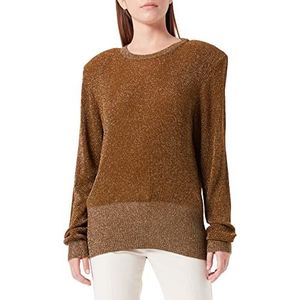 Sisley sweatshirt dames, donkergrijs lurex 904