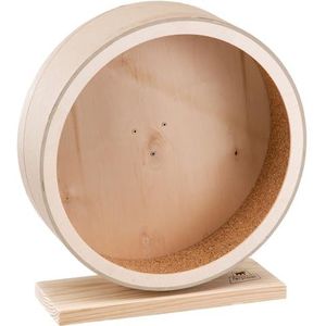 Ferplast Houten wiel voor cavia's, houten speelgoed, muis, chinchilla's, cavia's, wiel met een diameter van 26,4 cm