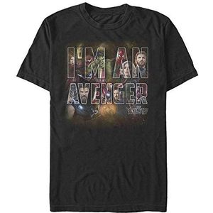 Marvel Avengers Unisex T-Shirt: Infinity War-I Am An Avenger Organic Korte Mouwen, Zwart, S, SCHWARZ