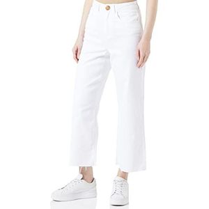 VERO MODA Vmwild Kathy Shr Wide Crop Pants dames, Helder wit.