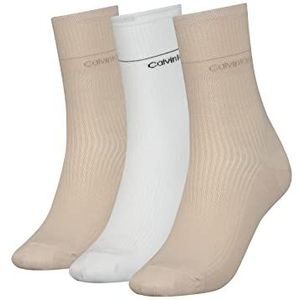 Calvin Klein Geschenkdoos Casual sokken voor dames (3 stuks), Camel Combo