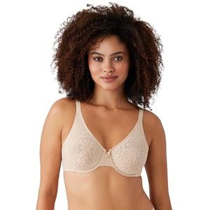 Wacoal Halo Lace Underwire BH voor dames, 1 stuk, Natuurlijk naakt.