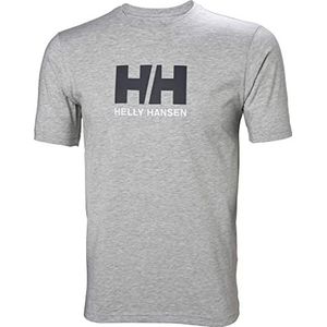 Helly Hansen Logo TSHIRT - 100% katoen-jersey - effen vrijetijdsshirt met logo-opdruk voor heren