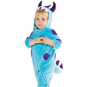 PRETEND TO BEE Blauw en paars dinosaurus monsterkostuum voor kinderen/peuters van 2 tot 3 jaar