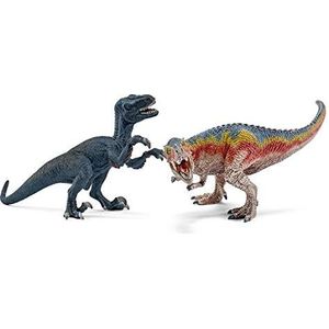 Schleich - 42216 - Figuur - Kleine tyrannosaurus Rex en Velociraptor