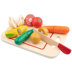 New Classic Toys - 10577 – imitatiespel – keuken – groenten om te snijden – 8-delig