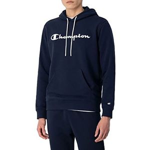 Champion Legacy American Classics Heavy Powerblend Terry Logo Sweatshirt met capuchon voor heren, Navy Blauw