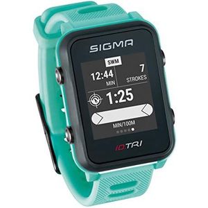 Sigma Sport iD.TRI Basic Triatlon-horloge, GPS, uniseks, volwassenen, neon mint,