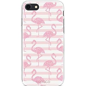 ERT GROUP Beschermhoes voor mobiele telefoon voor Apple iPhone 7/8/SE 2/SE 3, origineel en officieel gelicentieerd product, motief Flamingo 001, geschikt voor de vorm van de mobiele telefoon, beschermhoes van TPU