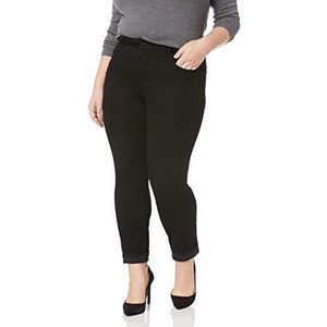 NYDJ Plus Size Marilyn Straight Leg Damesjeans, Zwart 2299