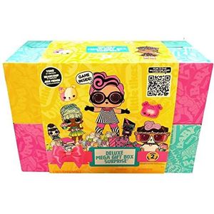 Deluxe Mega verrassingscadeauset serie 2 voor kinderen, mysterieuze geschenkdoos met + 35 verrassingen - LOL Surprise, Lalaloopsy, Num Noms, Moj Moj & + binnenin