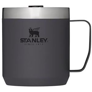 Stanley Classic Legendary Camp Thermosbeker, 354 ml, houdt uren warm of koud, koffiebeker om mee te nemen, BPA-vrij, vaatwasmachinebestendig, houtskool