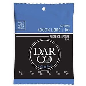 Darco D-200 fosforbrons, 12 snaren, licht, 010/047