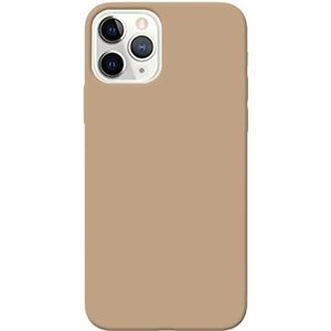 Fresnour Suitable for iPhone 11 Pro 5.8-inch Case, Bumper Cover, Transparent Scratch Resistant Back (Milk Tea Color)