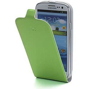 Celly Face232Gn leren hoes voor Samsung Galaxy S III i9300 groen