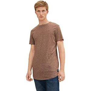 TOM TAILOR Denim heren t-shirt, 29188 - Olive Light Green Melange