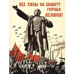 Wee Blue Coo Political Military Lenin Victory Red Army War WWWII USSR New Fine Art Print Poster Picture 30 x 40 cm CC4012