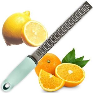 ScrapCooking 5148 Zester voor citrusvruchten, citroen, sinaasappel, keuken, gebak, watergroen