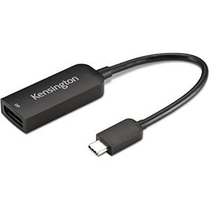 Kensington USB C naar DisplayPort 1.4 adapter ondersteunt 4K video, 8K compatibel, Thunderbolt 3/4 poort, CV5000DP